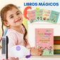 Kit de Caligrafía Mágica - 4 Cuadernos Montessori / Letras ABCdario,Dibujos Numeros y matematicas