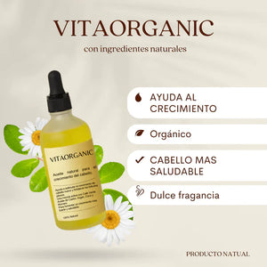 Tónico Capilar VITAORGANIC® | Aceite para Crecimiento de Cabello