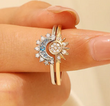 Anillo Sol y Luna modelo Pandora® 2 en 1 | ENVIO GRATIS +CAJITA  DE REGALO🌞🌙