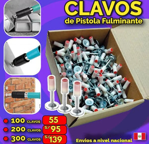 CAJA 100 CLAVOS FULMINANTES