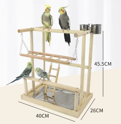 Wood Parrot Platform