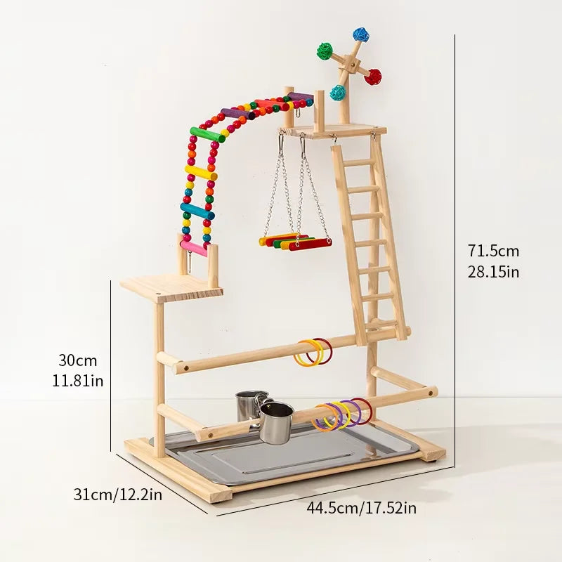 Wood Parrot Platform